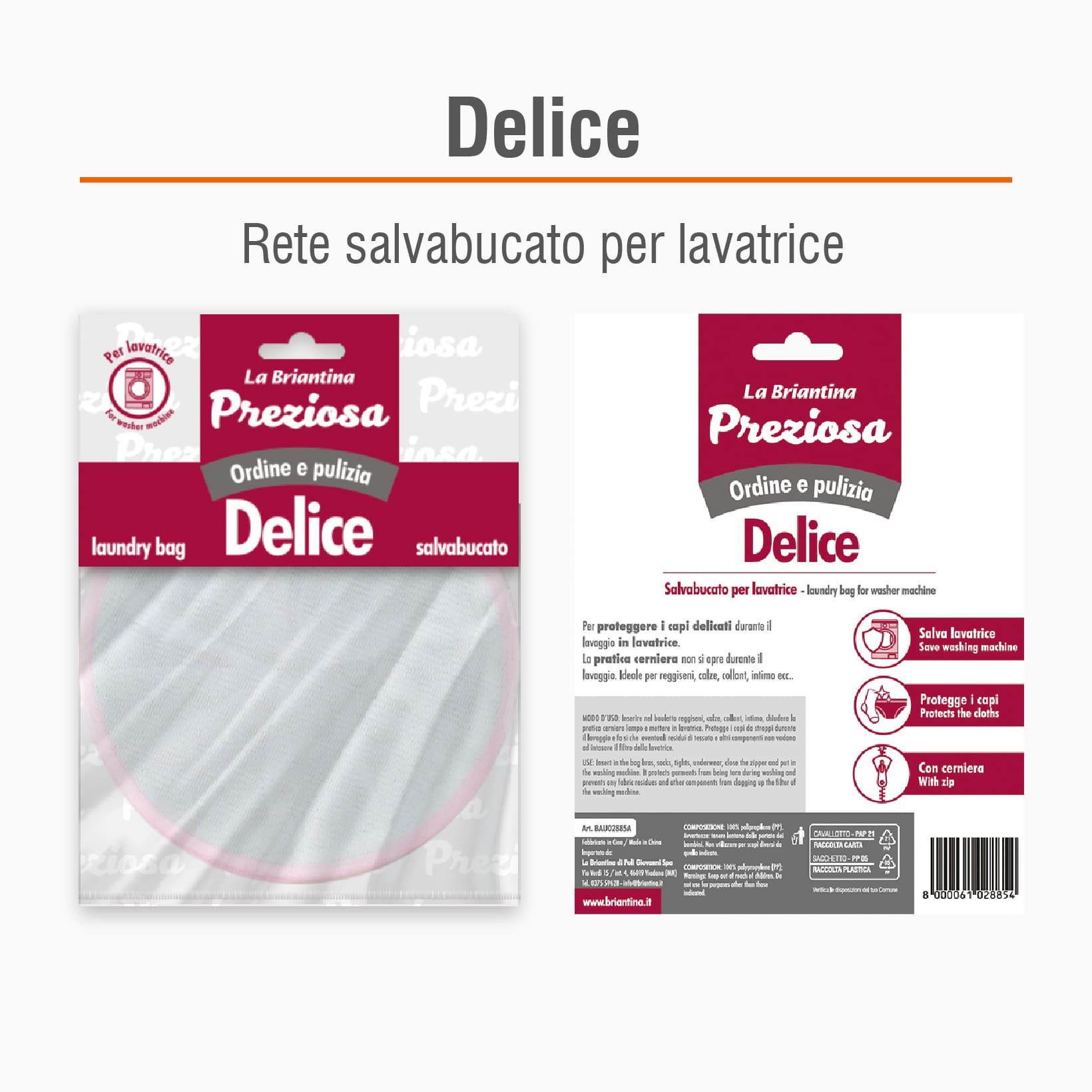 BAULETTO SALVABUCATO LAVATRICE PER INTIMO