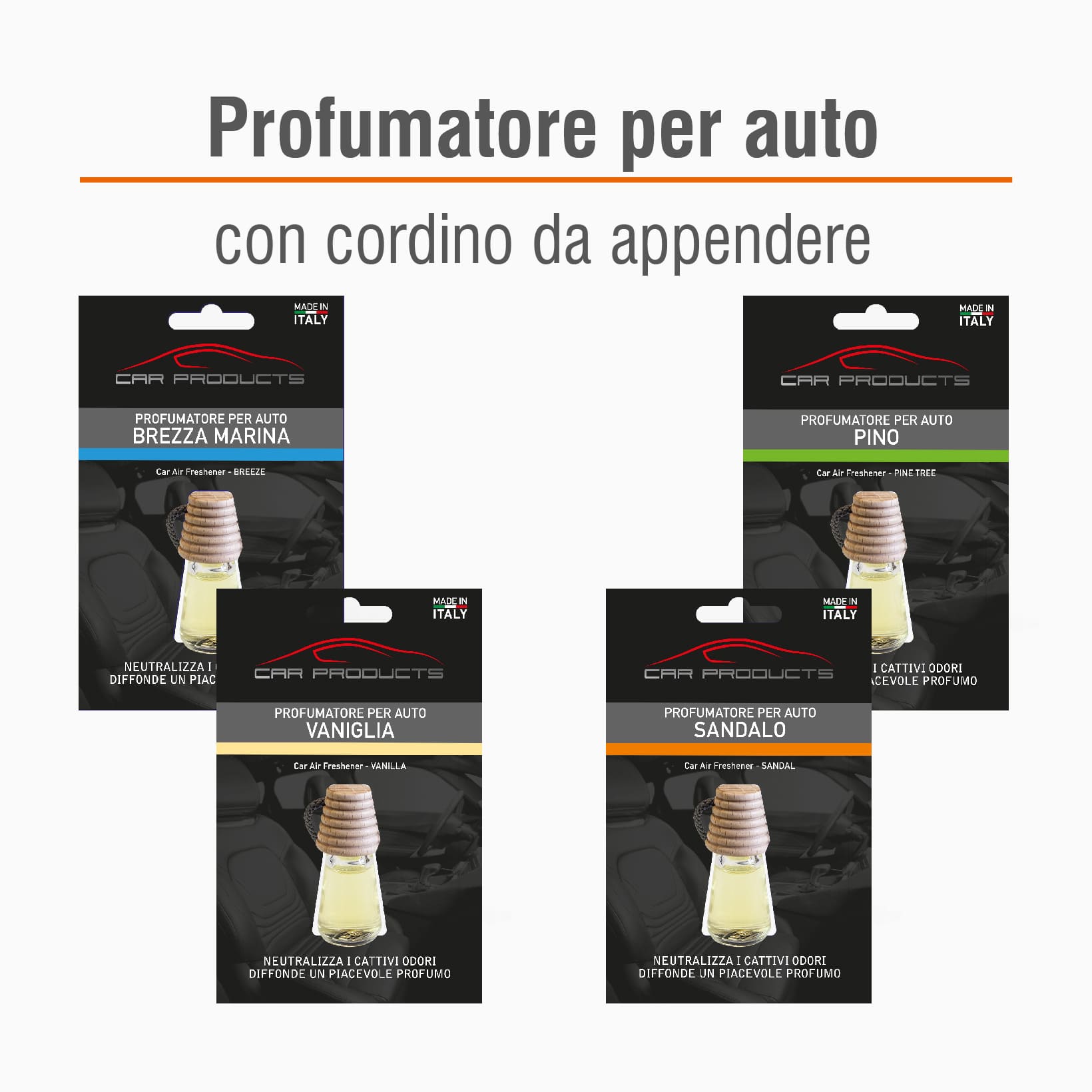 PROFUMATORI AUTO LIQUIDI DA 5 ML