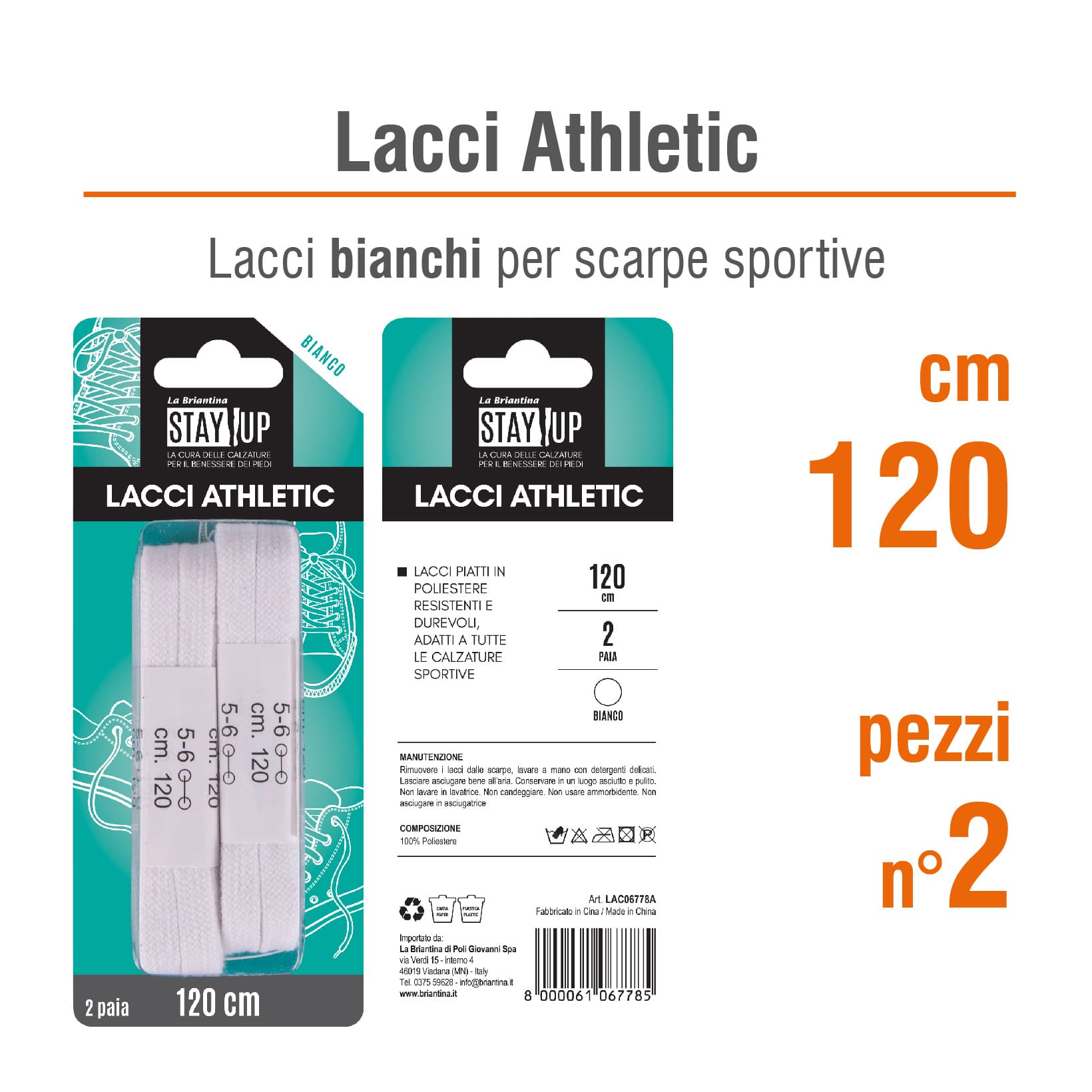 LACCI PER SCARPE BIANCHI: 2 PAIA