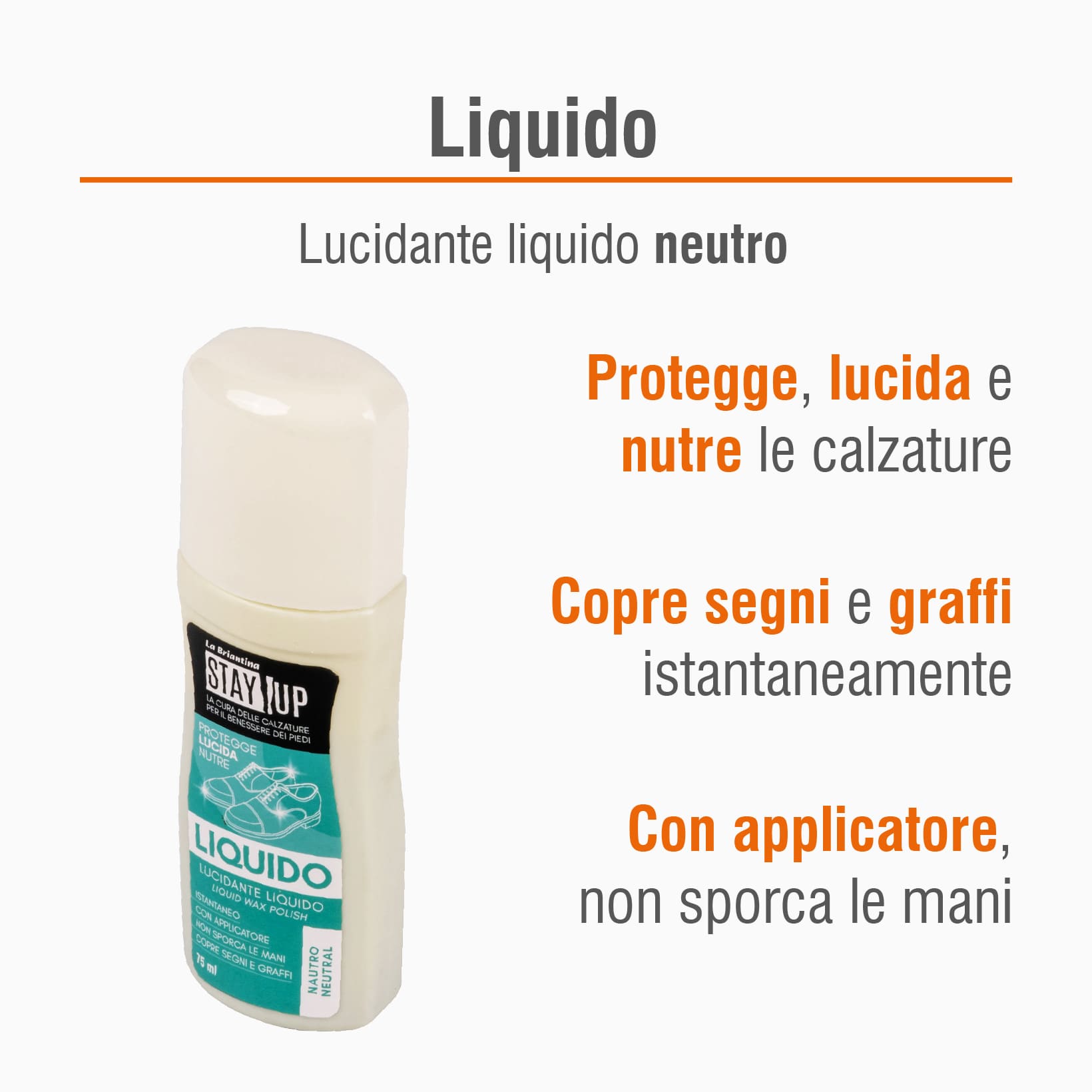 LUCIDO LIQUIDO NEUTRO PER CALZATURE