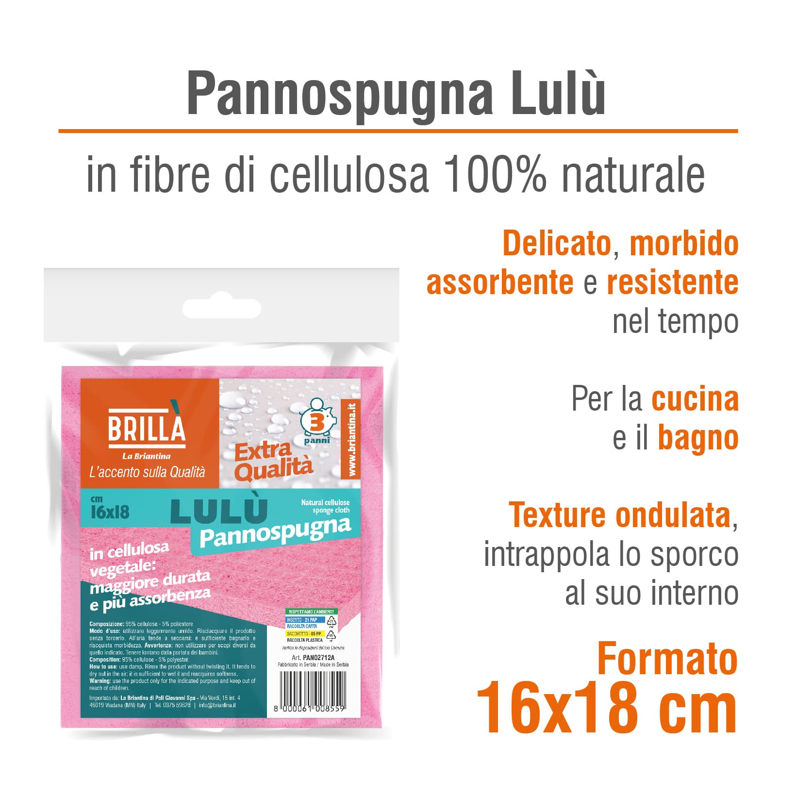 2 CONFEZIONI PANNISPUGNA LULU': 6 PANNI