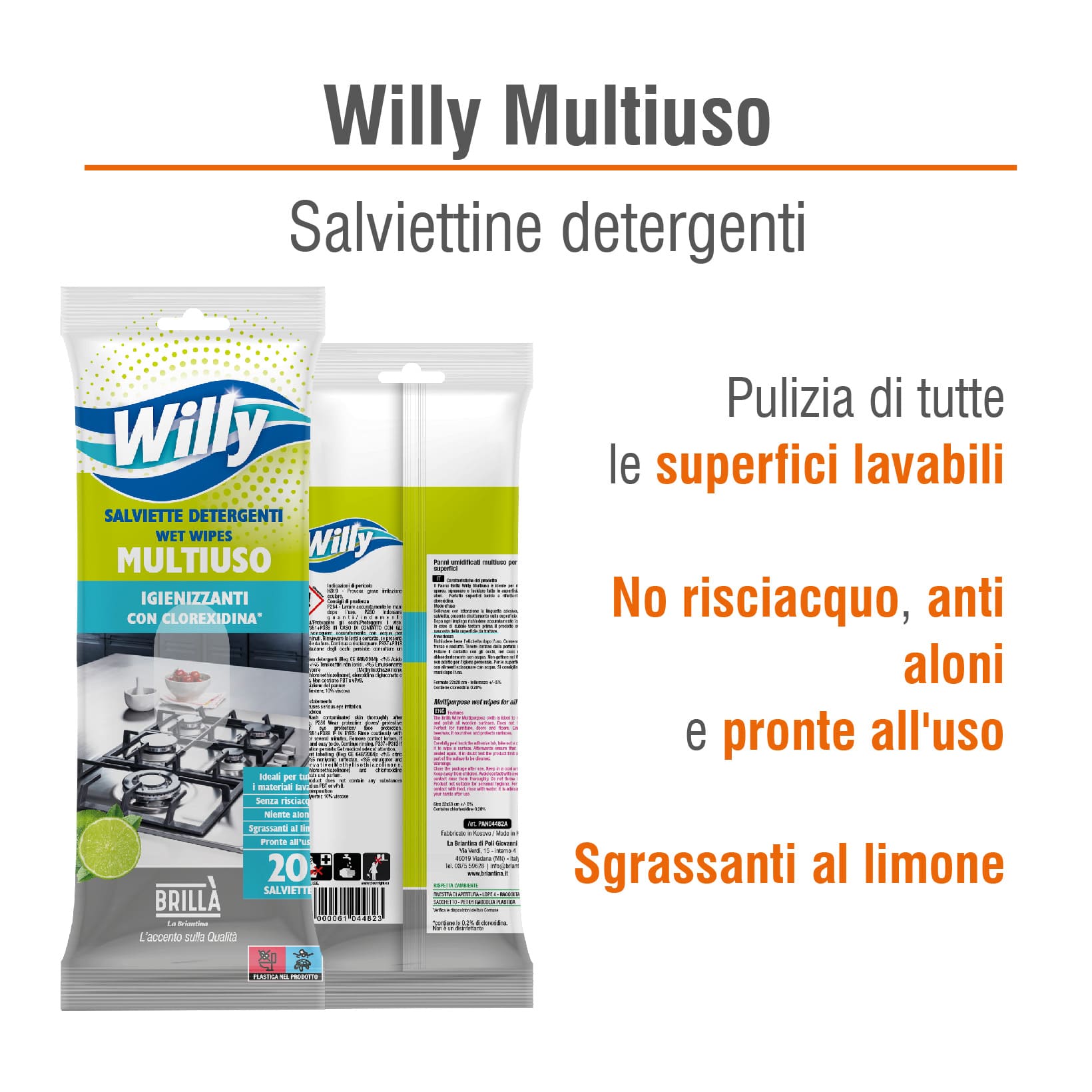 3 CONFEZIONI DI VELINE UMIDIFICATE MULTIUSO: 60 VELINE