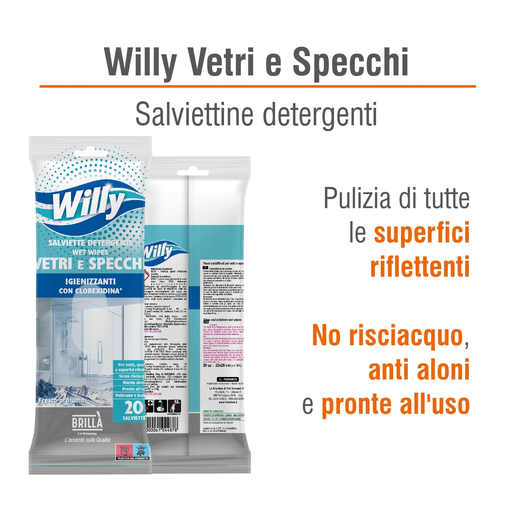3 CONFEZIONI DI VELINE UMIDIFICATE VETRI E SPECCHI: 60 VELINE