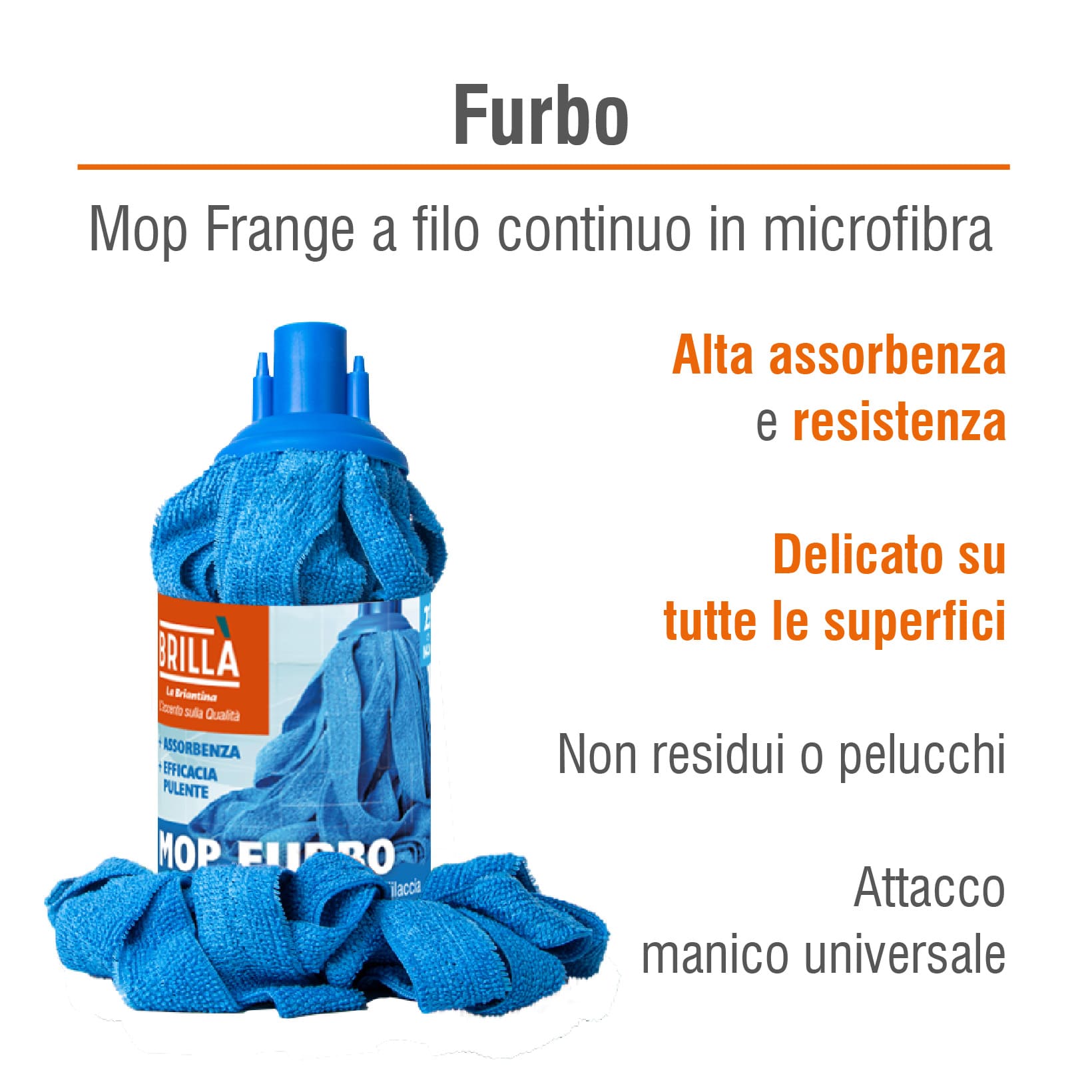 MOP MICROFIBRA FURBO CON FRANGE