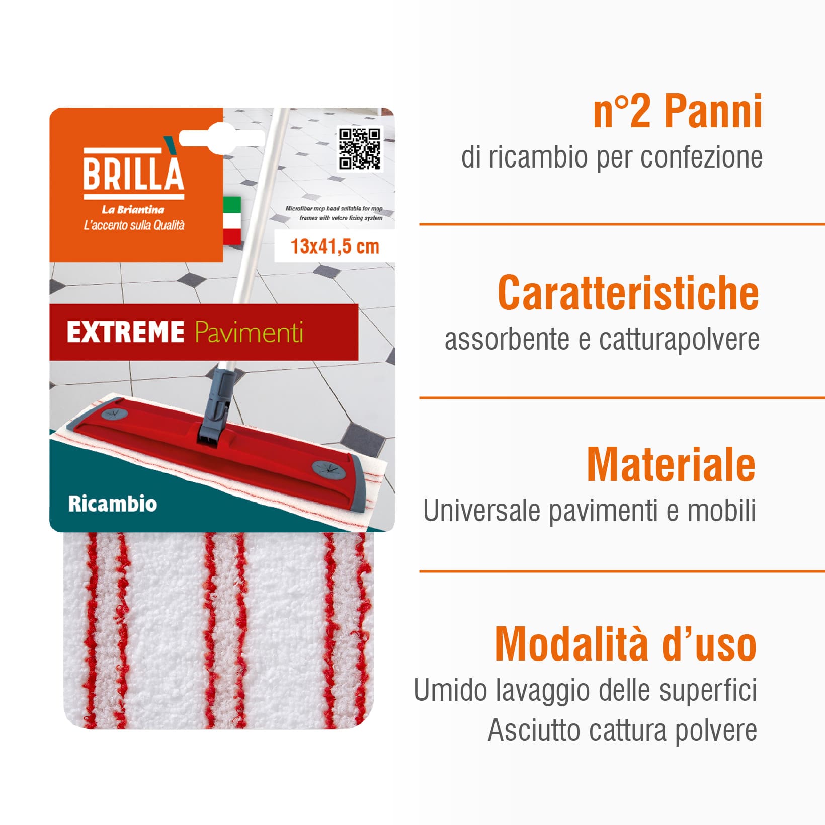 PANNI IN MICROFIBRA RIUTILIZZABILI: 2 PANNI