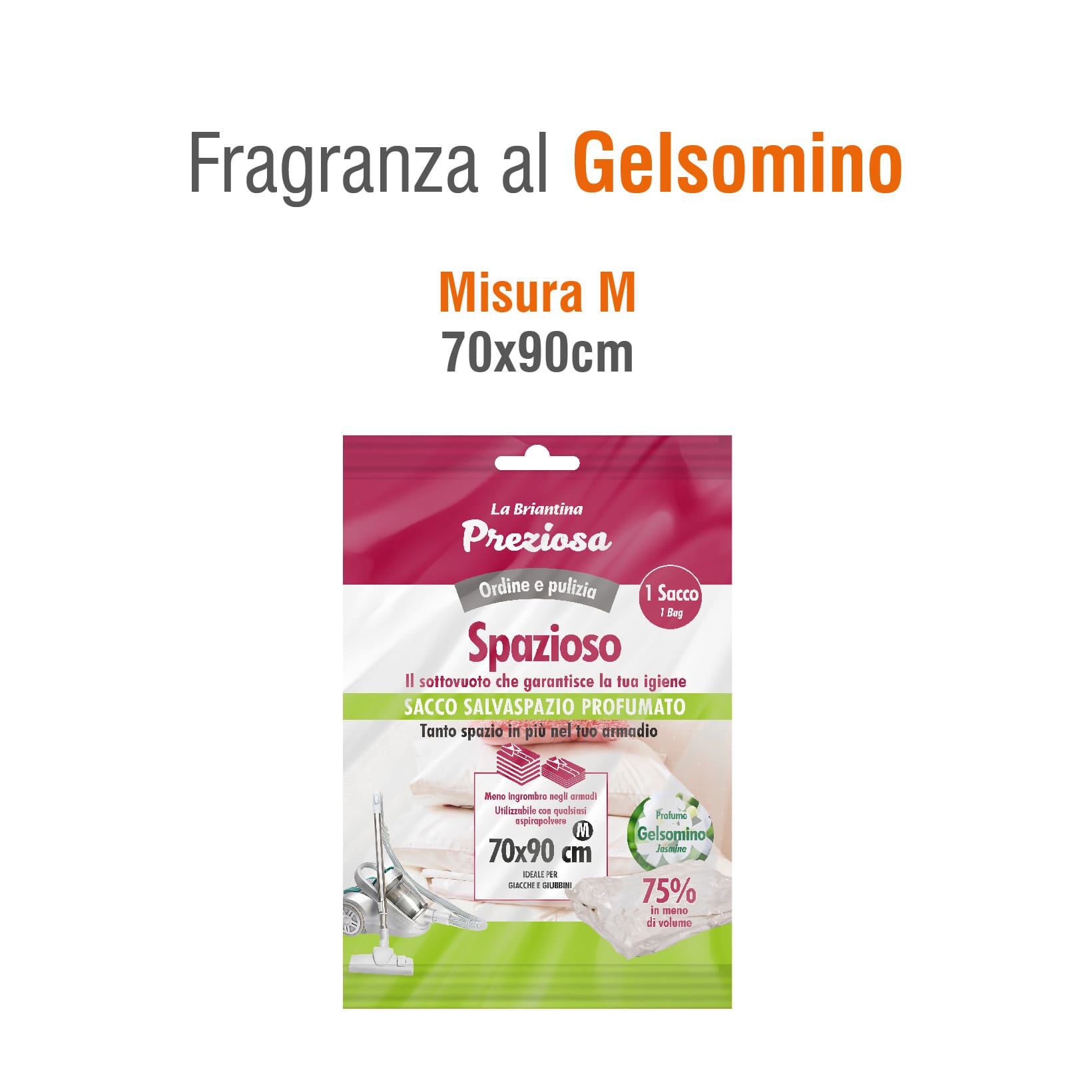 SACCO SALVASPAZIO AL GELSOMINO PER GIACCHE E GIUBBINI