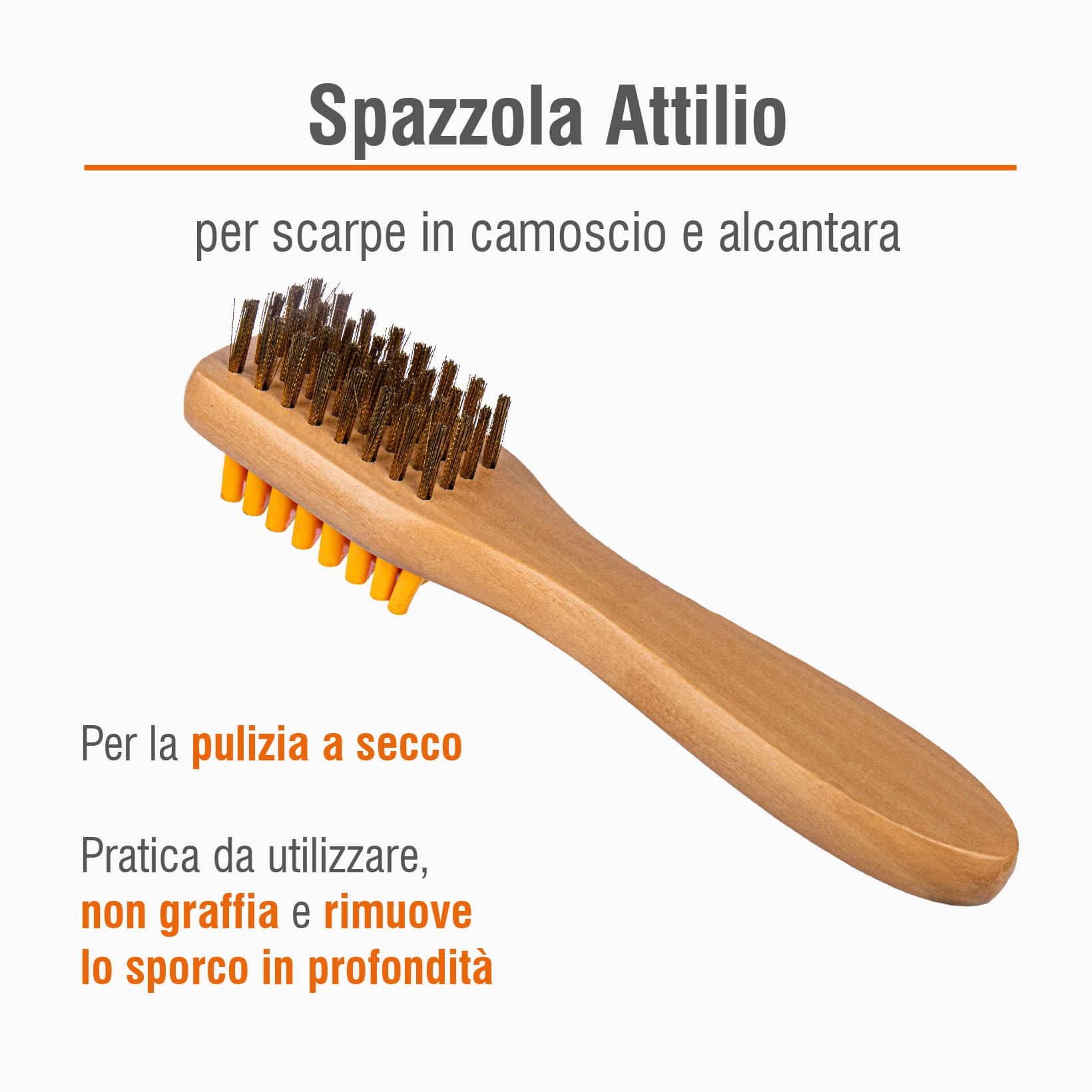 SPAZZOLINO PER SCARPE IN CAMOSCIO E ALCANTARA