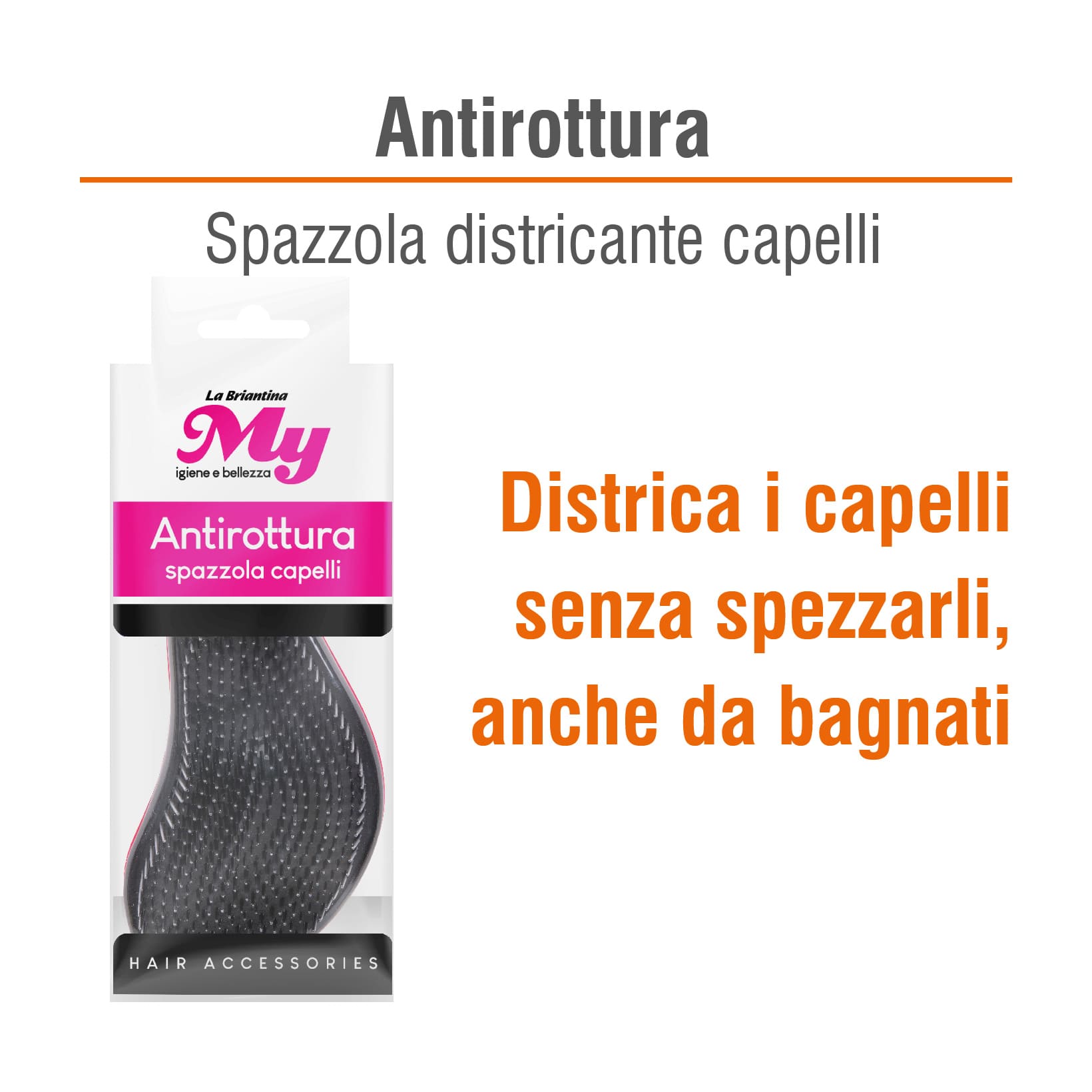 SPAZZOLA CAPELLI ANTI ROTTURA