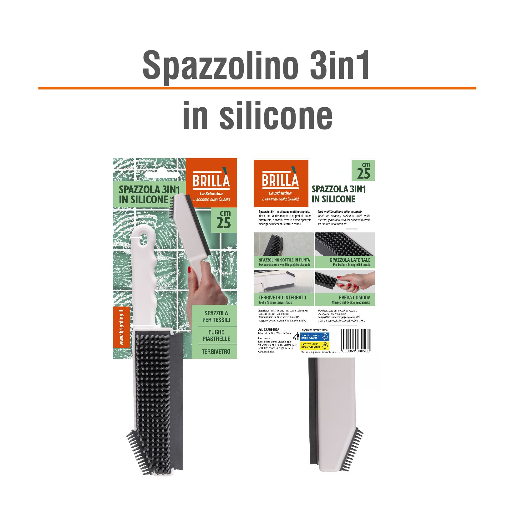 SPAZZOLA 3 IN 1 SUPERFICI E TESSUTI
