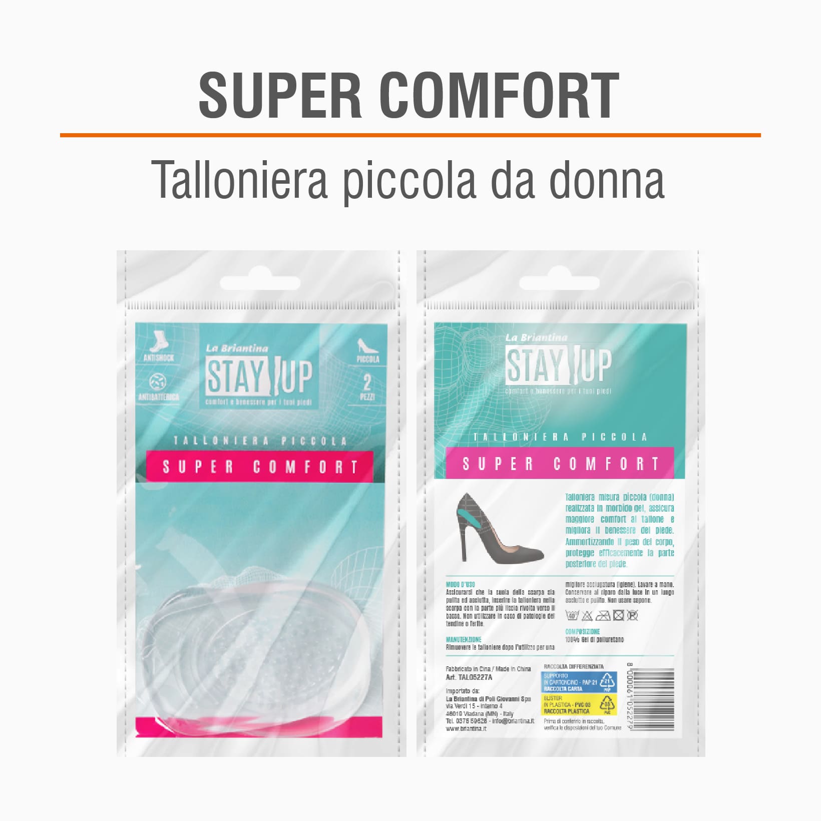 TALLONIERE IN GEL PER DONNA: 1 PAIO